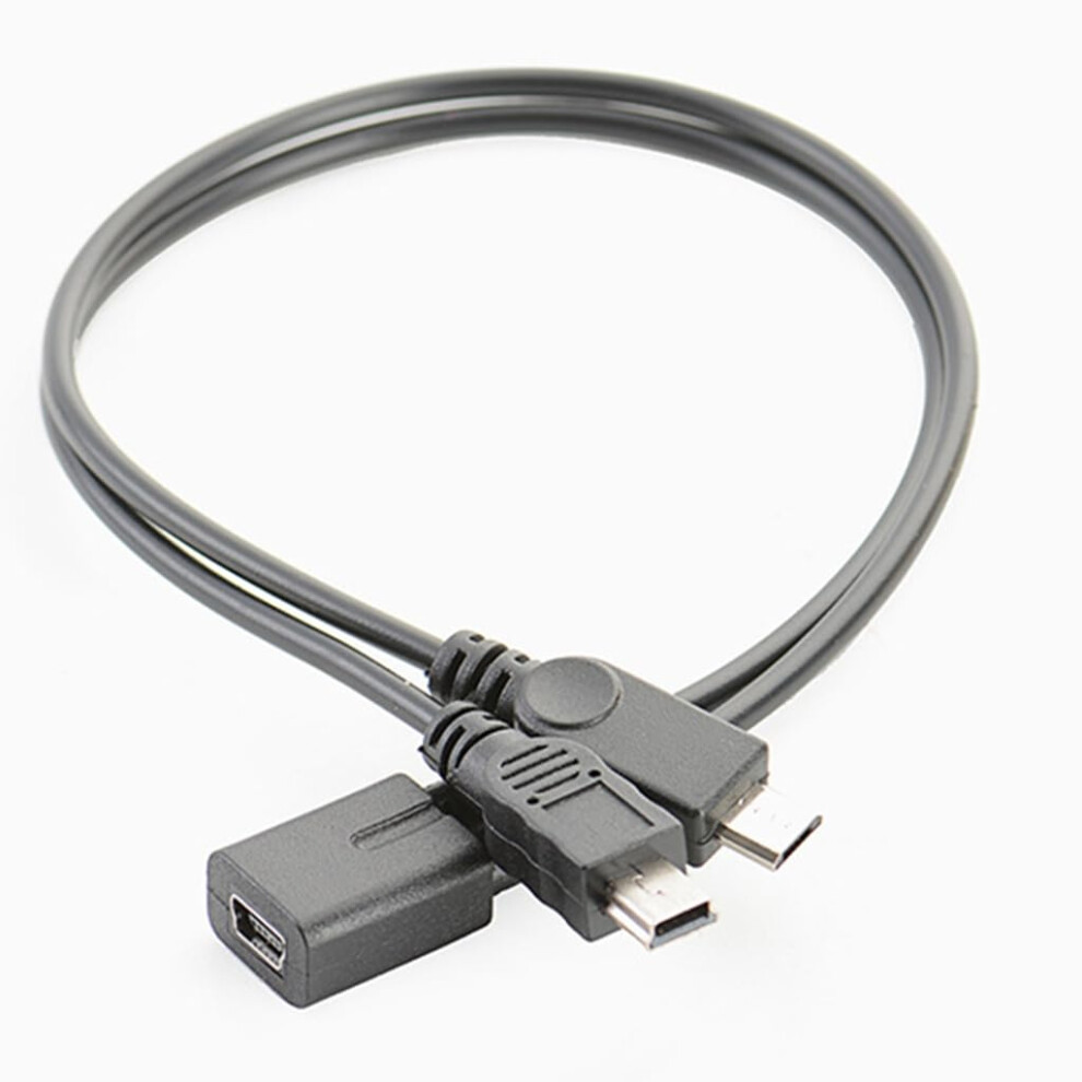 Mini Usb Splitter Extender 5P Female To 5P Malemicro Male 30Cm 9365049207980