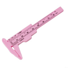 Accuracy Plastic Vernier Calipers with Dual Scale for Easy Measurement in Inches and MM (Pink)