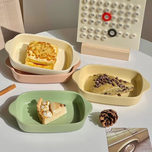 Ceramic Small Baking Dish Home Oven Rectangular Amphora Baking Bowl 2