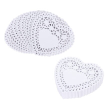250pcs Heart Shaped Cake Circle Base Paper Cake Boards Tray Base for Wedding Party As Shown 10.5X10.5cm