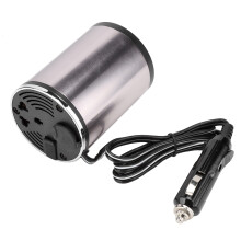 Przenośny czajnik elektryczny do samochodu, szybko zagotowujący wodę, kubek ze stali nierdzewnej, idealny do podróży, łatwy do przenoszenia,