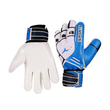 Football Gloves, Kids Football Goalkeeper Gloves with 4mm Latex Protection, Strong Grip, Palm and Spine