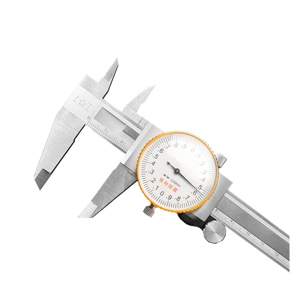 Dial Calipers Stainless Steel Gauge Caliper 0150 Represents Twoway Vernier Caliper Precision 0.01 Gauge Caliper(0200(0.01)) 9119770930163