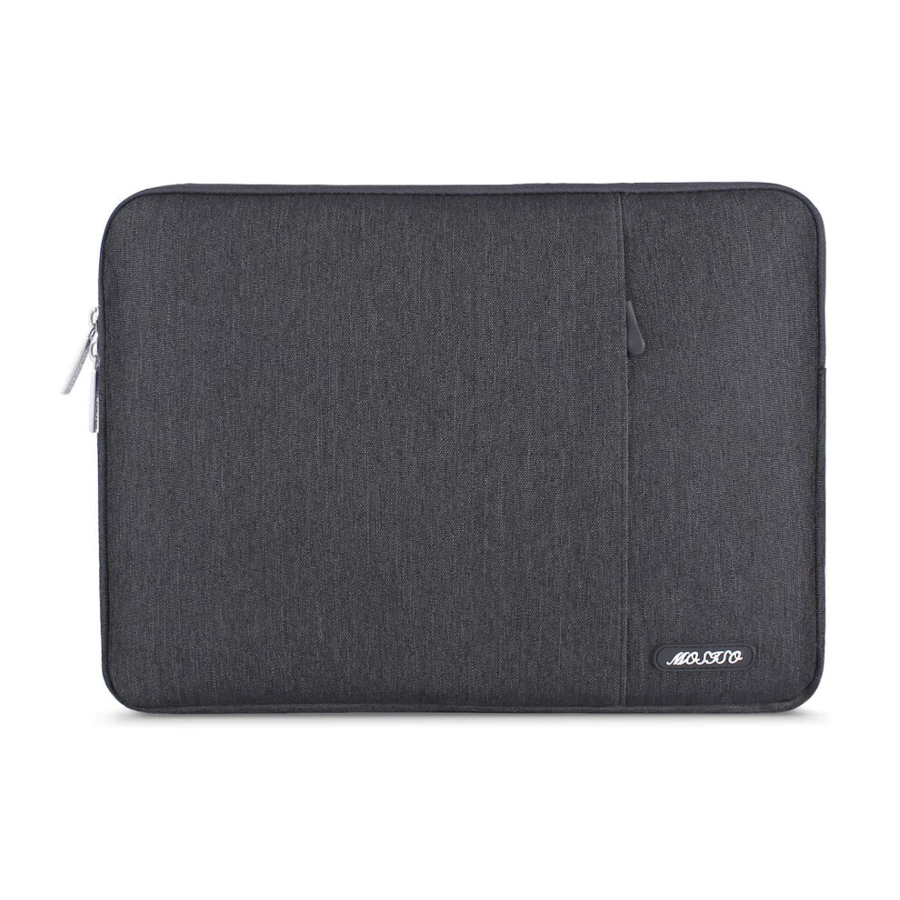 Laptop Sleeve 13.3 Inch, Polyester Slim Vertical Sleeve With Pocket, Compatible With Macbook Air/Pro 13 14, Space Gray 9365049209588