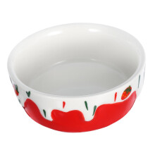 Hedgehog Bowl Ceramic Animal Food Dish Cute Design for Hamsters Guinea Pigs Rabbits and Chinchillas Easy to Clean and Sturdy Feeding for Your Pets