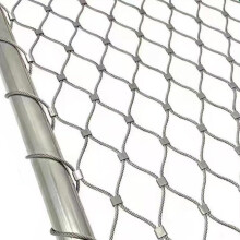 Stainless Steel Wire Rope Net For Balustrade Poultry Fencing Playground Safety 2x3m Durable Silver