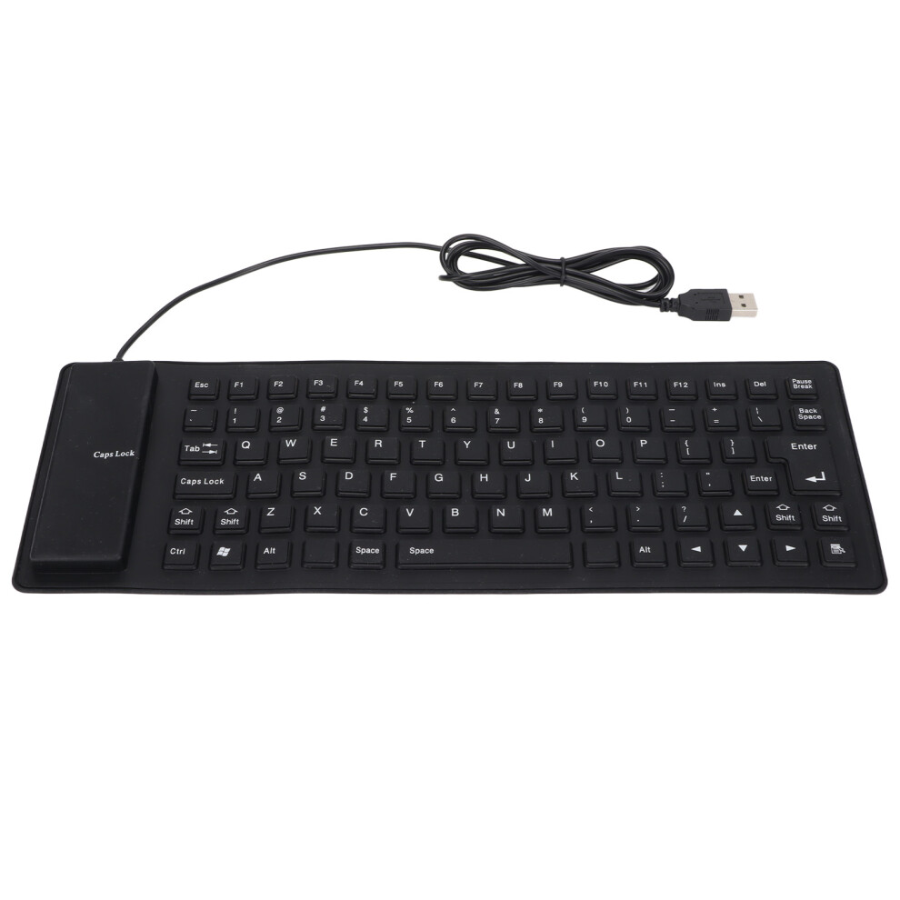 Foldable Silicone Keyboard, Silicone Keyboard Portable Roll-Up Waterproof Dustproof Design With Silent Typing Experience, Flexible Soft Touch Lightwei 9486358005149