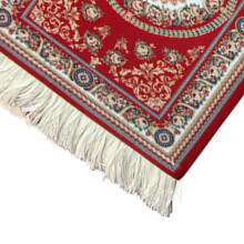 Tappetino per mouse in stile orientale, lussuoso tappetino ergonomico per mouse con base in gomma antiscivolo, bordi sfrangiati e colori vivaci,