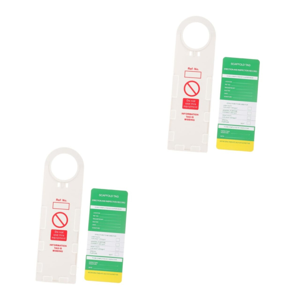 Construction Site Safety Tags Scaffold Tag Kit 2 Sets Inspection Record Kit For Prevention 9365049210010