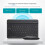 Combo tastiera e mouse wireless, combo tastiera e mouse Bluetooth ultra sottile ricaricabile portatile con design ergonomico per Android Wind 7