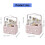 Clear Drawer Makeup Storage Solution Portable for Easy-L Pink 4