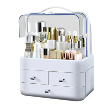 Multipurpose Clear Drawer Cosmetic Organizers-XL White