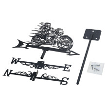 Iron Weather Vane for Roofs and Gardens Decorative Weathervane