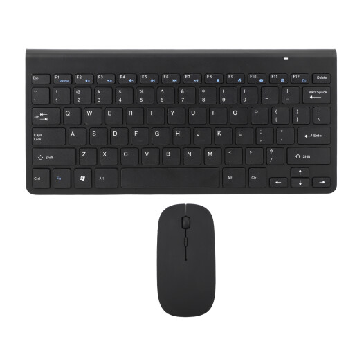 Wireless Keyboard, 2.4G USB Wireless Technology with Stable Connection, Compact and Quiet Slim Design for Desktop Tablet PC Mac, Ergonomic Layout with 1
