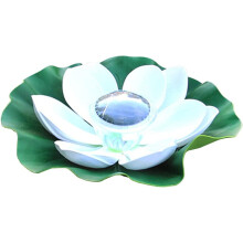 Luzes de Lagoa Lotus, Decoração Externa com Energia Solar, Luzes Flutuantes para Piscina, Simulação Única e Colorida, Luzes Noturnas Elegantes