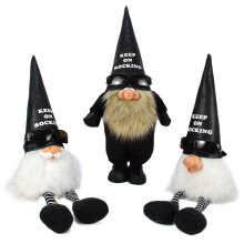 Rocker Gnomes Display Decoration Enhances Living Room Festival