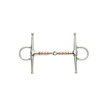 Full Cheek Snaffle with Copper Rollers Bits with Rollers Full Cheek 6'