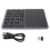 Wireless Numeric Keypad with Touchpad, Number Pad with Touchpad, Dual Mode Connection2.4G Bluetooth22Keys with Type C Interface, Ergonomic Design f 2