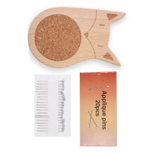 Needle Pin Cushion Wood Pin Holder Quilting Pin Cushion for-05