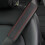 Auto Seats Belt Padding Covers for BMW E60 F20 E46 Embossed  Leather BlackRed 1