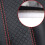 Auto Seats Belt Padding Covers for BMW E60 F20 E46 Embossed  Leather BlackRed 4