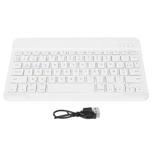 Kabelloses Tastatur- und Maus-Set mit Bluetooth-Verbindung, schlankes und leichtes tragbares Tastatur-Set für Apple iPad, iPhone, Samsung Tablet,