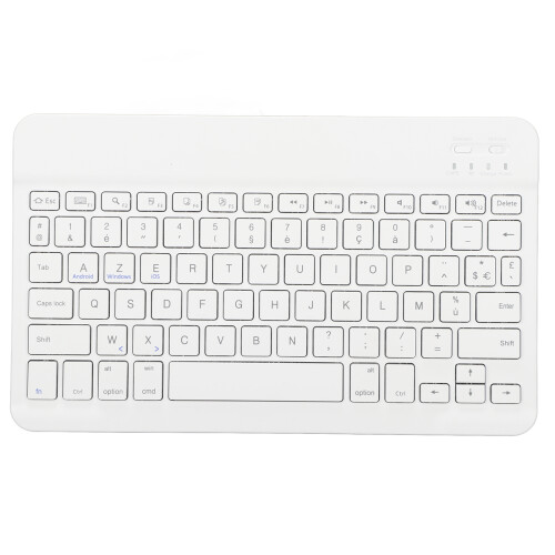 Set tastiera e mouse wireless, connessione Bluetooth, sottile e leggero, portatile, compatibile con Apple iPad, iPhone, Samsung Tablet, Android e 1