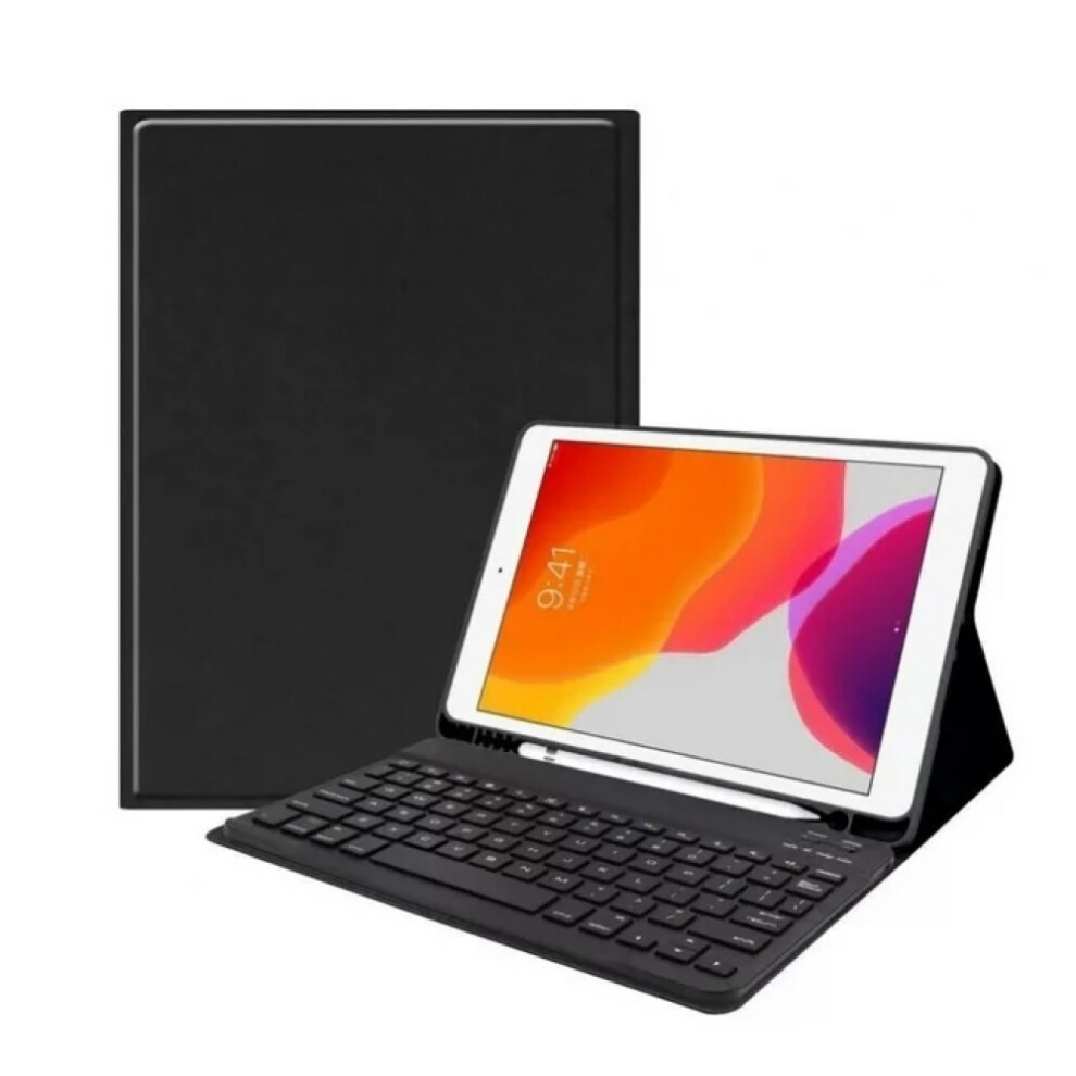 Keyboard Case For Ipad 10.2 Inch, Bluetooth Keyboard Wireless Detachable Keyboard With Adjustable Viewing Angle, Slim Protective Cover With Pencil Hol 9486358006122