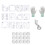 15 Pcs Quilting Ruler Sewing Ruler Quilting Stencil Frees Motion 1