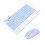 Set tastiera e mouse wireless, combinazione tastiera e mouse Bluetooth wireless, design ultra sottile ricaricabile per PC Mac Windows iOS Android, 6