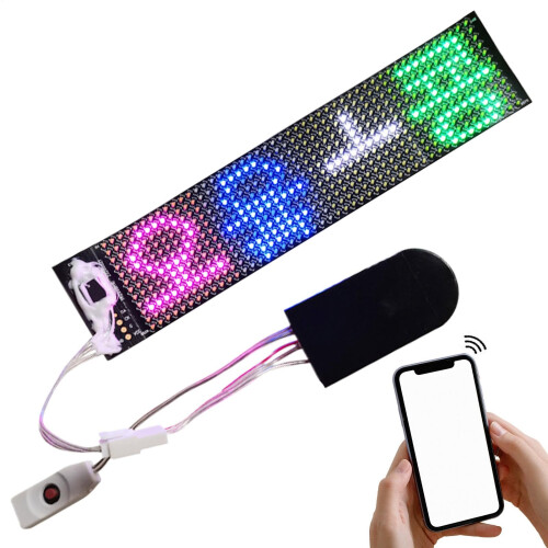 LED Display Screen For Car  Programmable Scrolling Sign, Wireless AppControlled LED Board, Vehicle Advertising Sign