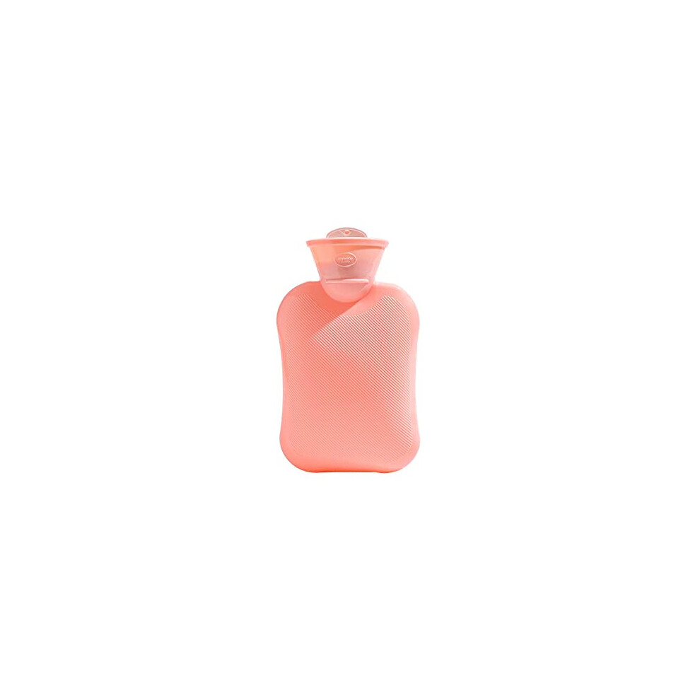 Pink Hot Water Bottle 500Ml Thickened Pvc Heat Bag Instant Warmth Winter Warmer Mini Hand Warmer