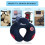 Comfortable Double Support Neck Pillow, Ergonomic Ways for Head Neck Chin Support, Breathable Fabric Shell, Flat-Back Design, Machine Washable Microbe 5