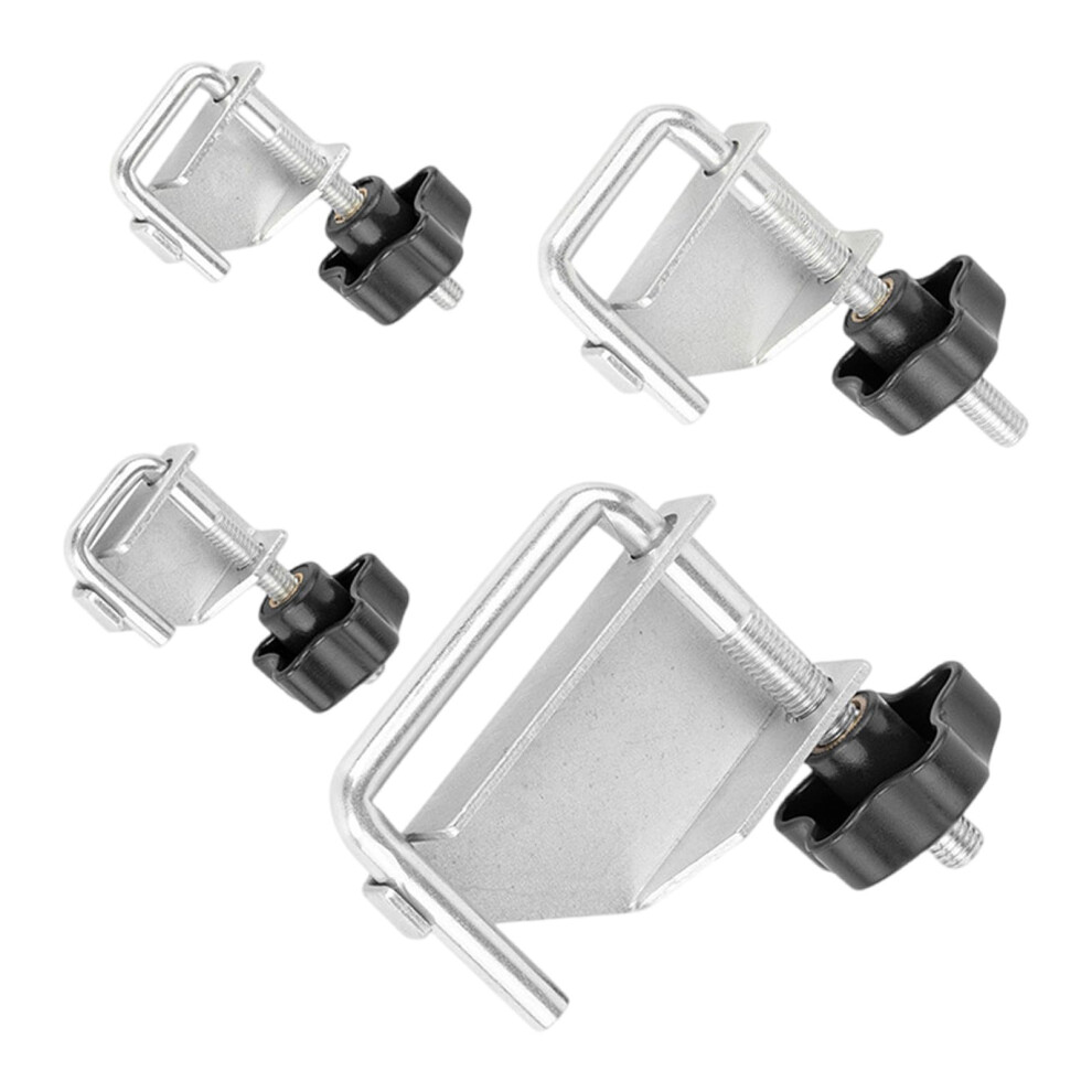 Clamping Kits For Mechanics And Plumbers, Industrial Strength, Antirust Coated Steel Tube Fasteners, 4Piece, Silver 9365049210836