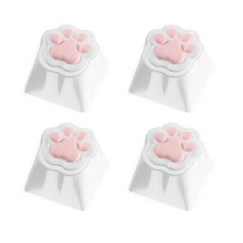 Tasti personalizzati per tastiera meccanica da gioco, tasti con design a zampa di gatto in silicone, modello 3D, profilo OEM, set di tasti con design