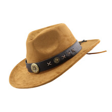 Chapeau de style Homburg Maillard à rivets élégants avec-Kaki