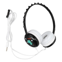 Căști stereo pliabile ușoare cu microfon, design drăguț cu dinozauri, decorate cu strasuri, confortabile pentru utilizare îndelungată