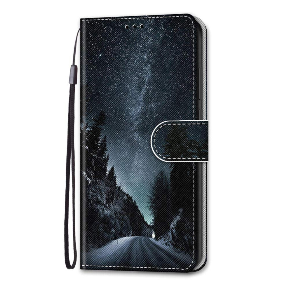 Moto E13 Case Leather Wallet Stand Folio Shockproof Magnetic Money Pouch Gel Bumper Cover For Moto E13 The Road 9365049212946