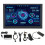 Monitor versátil de 5 polegadas para PC, com tela IPS mini USB de alta resolução, painel com sensores e temas selecionáveis integrados para 1