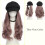 Chapeau béret décontracté avec postiche, Extensions de-Style 4 5