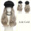 Chapeau béret décontracté avec postiche, Extensions de-Style 4 7