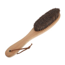 Wooden Handle Horsehair Brush Pet Hair Remover For Furniture Upholstery Cleaning Handheld Natural Bristle Lint Brush