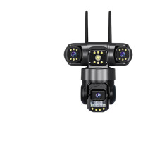 IP Camera 4G PTZ Outdoor Security 15MP 8K 3Lens Motion Detection Dual Pack Kit