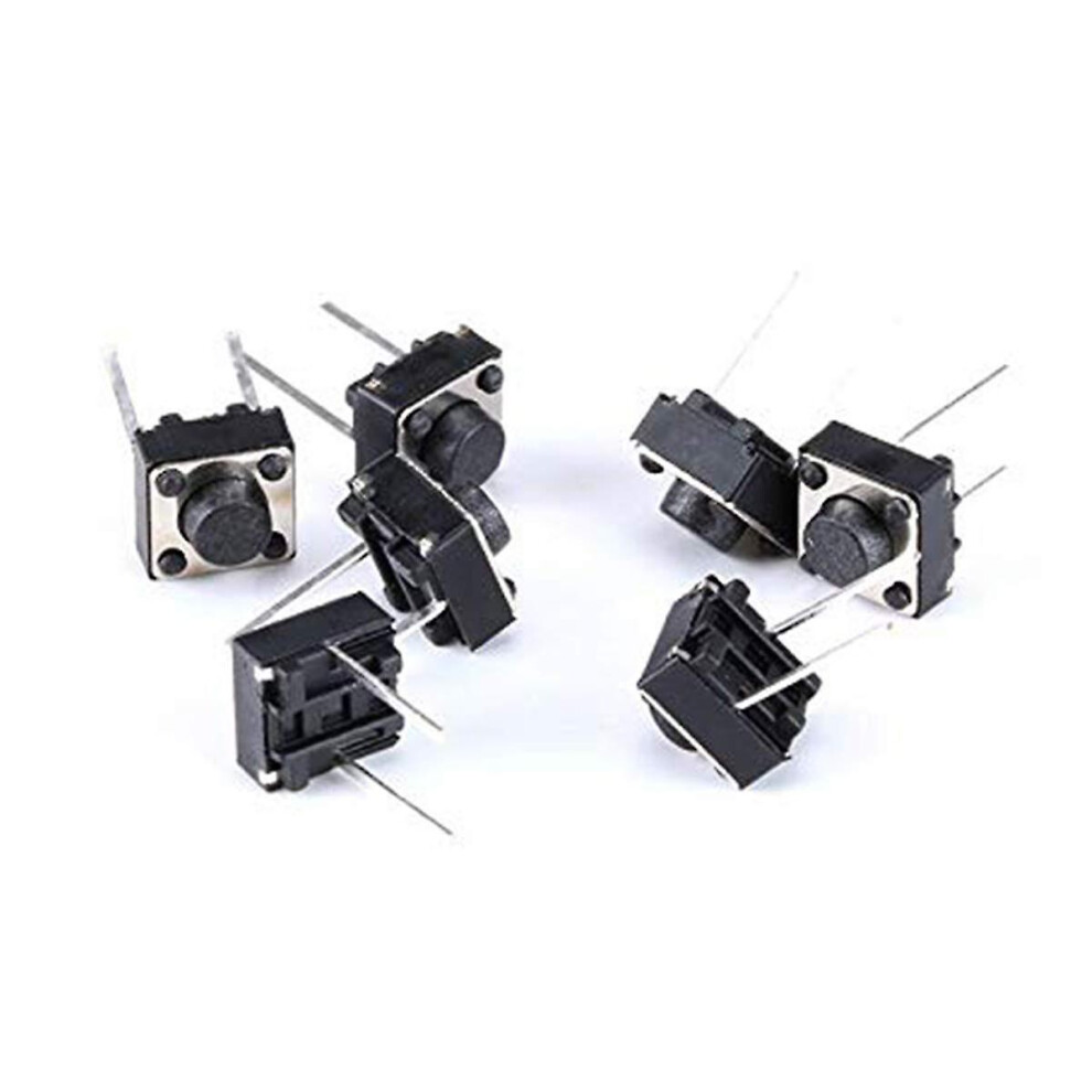 Electronics Hobbies Momentary Contact Switch, Arduino Compatible Tactile Push Button For Microprocessor Devices, 6X6x5mm, 100Pcs 9420858616603