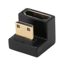 HDMI-adapter voor wandmontage, haakse uitvoering, 8K60Hz, 48 Gbps hoge transmissiesnelheid, plug-and-play, LED-indicator voor laptop en videocamera.