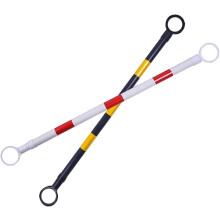 Traffic Cone Bar Retractable Barricade Pole for Car Parks and Crowd Control, 2 Pack, Red