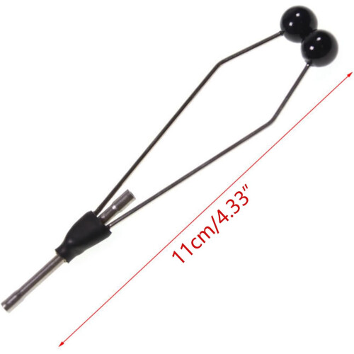 Fly Tying Bobbin Holder Ceramic Feet Stainless Steel Bobbin Threader Fly Tying Tool 2