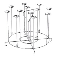 Stackable Dehydrator Racks For 6Quart Air Fryer Skewer Stand One Size Silver