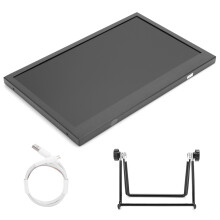 Monitor portatile con mini schermo grandangolare, display Full HD 1920x1080, tecnologia IPS, schermo da viaggio per giochi e utilizzo del computer.
