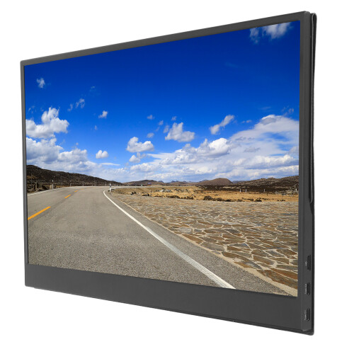 Monitor portátil com tela sensível ao toque HD de 15,6 polegadas, multifuncional, compatível com dispositivos plug and play, ideal para viagens, 1